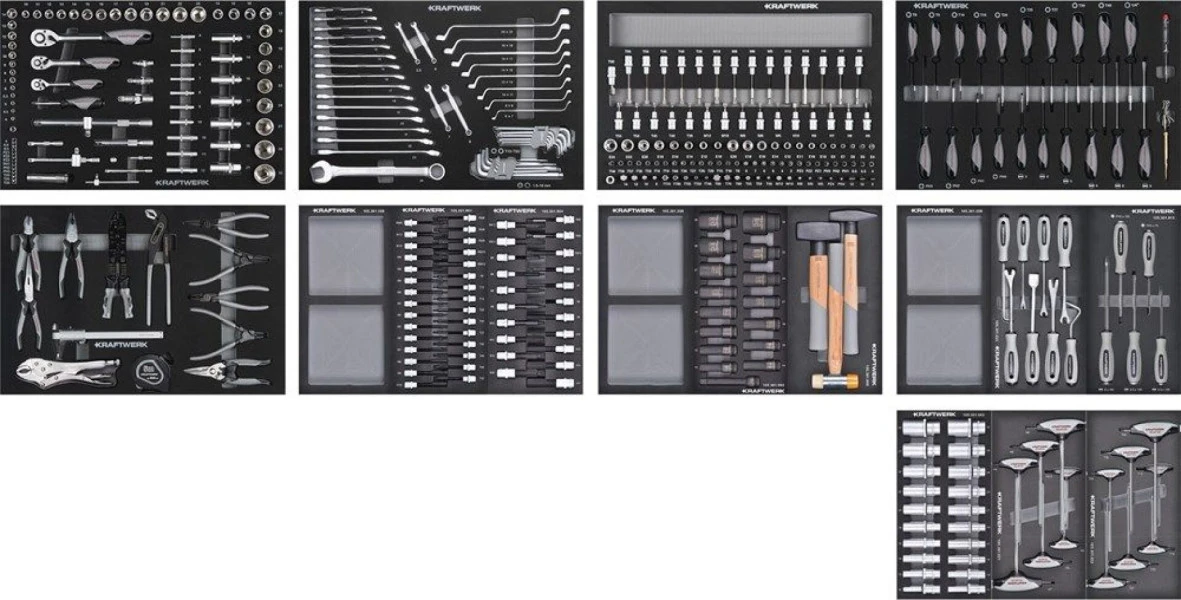 Kraftwerk Gevulde Gereedschapswagen - 377 Delig 6 Kraftwerk Gevulde Gereedschapswagen - 377 Delig - Afbeelding 6