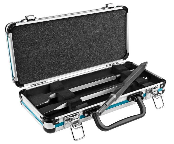 Makita D-42357 SDS-Plus 3 Delige Beitelset In Koffer 2 Makita D-42357 SDS-Plus 3 Delige Beitelset In Koffer - Afbeelding 2