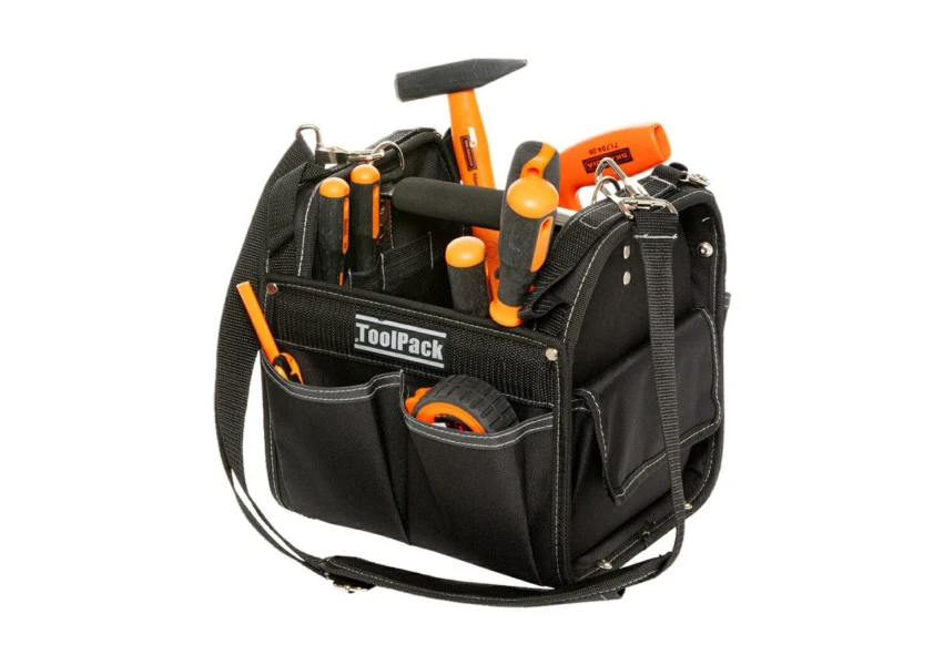 ToolPack Compacte Gereedschapstas, Vierkant Model, Metalen Draaghendel Met Anti-slip Greep, Verstelbare Draagriem 1 ToolPack Compacte Gereedschapstas, Vierkant Model, Metalen Draaghendel Met Anti-slip Greep, Verstelbare Draagriem