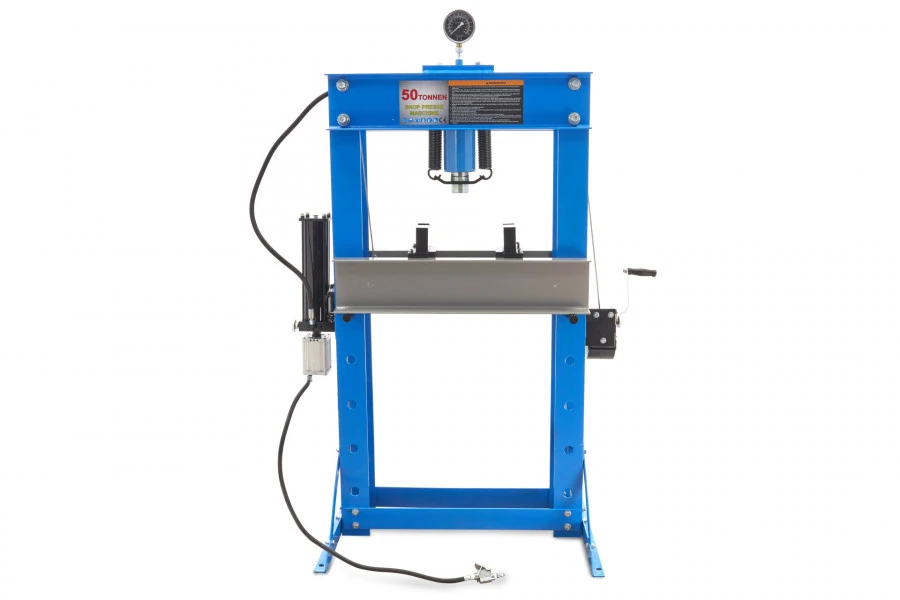 HBM 50 Ton Professionele Hydraulische En Pneumatische Werkplaatspers, Raamwerkpers 1 HBM 50 Ton Professionele Hydraulische En Pneumatische Werkplaatspers, Raamwerkpers