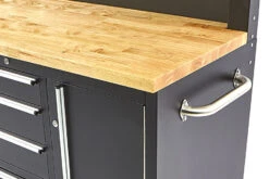 HBM Gereedschapswagen Met Kastenwand, Houten Werkblad, 122 Cm, Zwart -Werkplaats Gereedschap Serie hbm 009 101.jpg 1200x600 11687ebc88