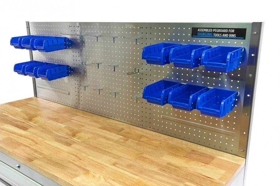 HBM Werkbank 158 Cm 10 Laden Met Deur En Achterwand, RVS 9 HBM Werkbank 158 Cm 10 Laden Met Deur En Achterwand, RVS - Afbeelding 9