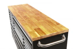 HBM Verrijdbare Gereedschapswagen Met Houten Werkblad - 146 Cm - Zwart -Werkplaats Gereedschap Serie hbm 022 61.jpg 1200x600 a5abbebc88