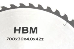 HBM 700 Mm - 42-T Zaagblad Voor HBM Professionele Wipzaag / Brandhoutzaag 5.5 PK - 400 Volt -Werkplaats Gereedschap Serie hbm 023b 3.jpg 1200x600 bc0e2ebc88