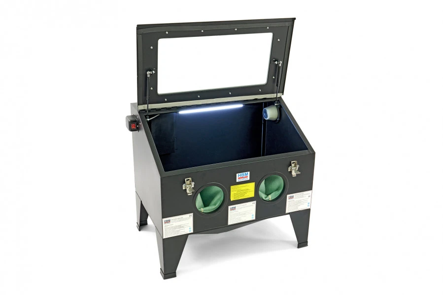 HBM SBC 190 Straalcabine, Voorlader Met Gasveren 2 HBM SBC 190 Straalcabine, Voorlader Met Gasveren - Afbeelding 2