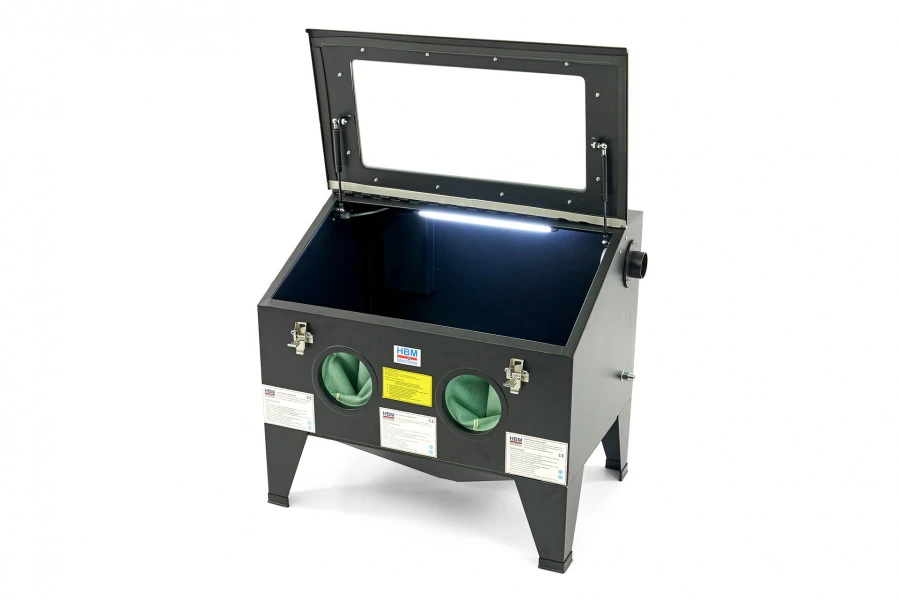 HBM SBC 190 Straalcabine, Voorlader Met Gasveren 4 HBM SBC 190 Straalcabine, Voorlader Met Gasveren - Afbeelding 4