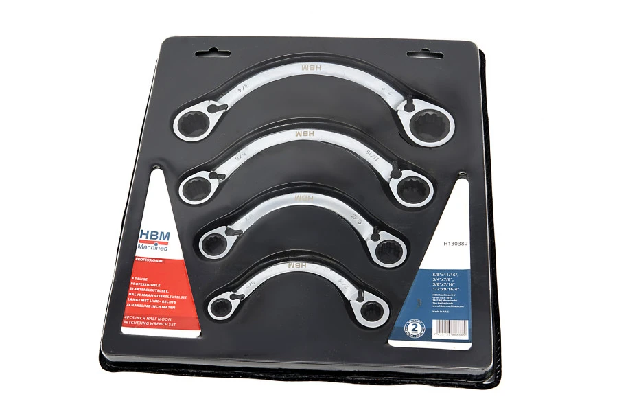 HBM Startersleutelset, Halve Maan Steeksleutelset 4-delig 7 HBM Startersleutelset, Halve Maan Steeksleutelset 4-delig - Afbeelding 7