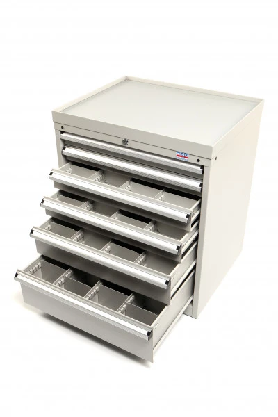 HBM 6 Laden Profi Gereedschapskast 72 X 58 X 80 Cm Beige 4 HBM 6 Laden Profi Gereedschapskast 72 X 58 X 80 Cm Beige - Afbeelding 4