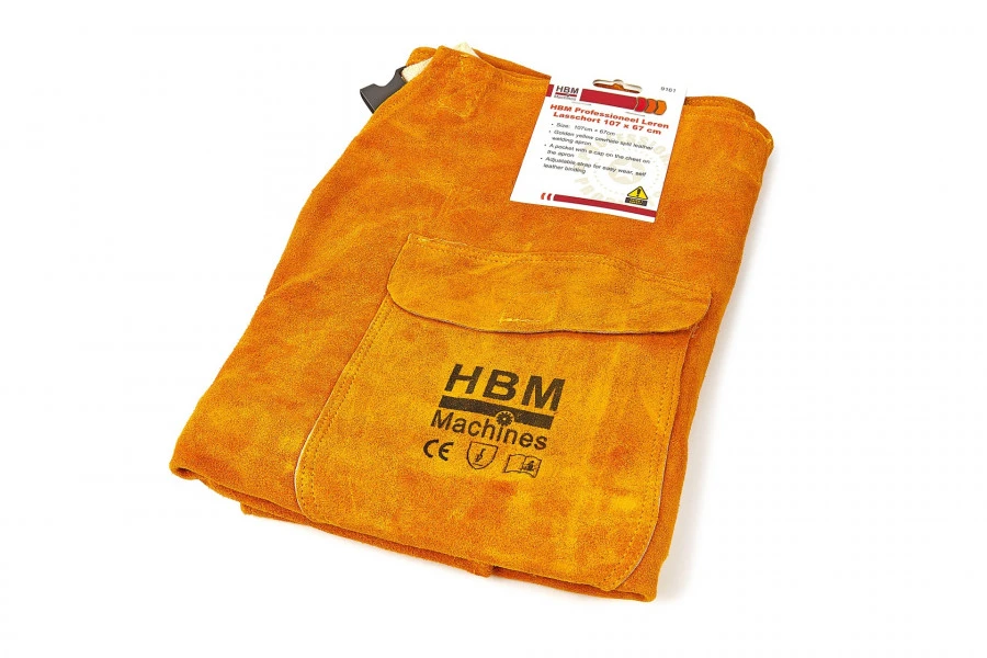 HBM Professioneel Leren Lasschort 107 X 67 Cm 2 HBM Professioneel Leren Lasschort 107 X 67 Cm - Afbeelding 2