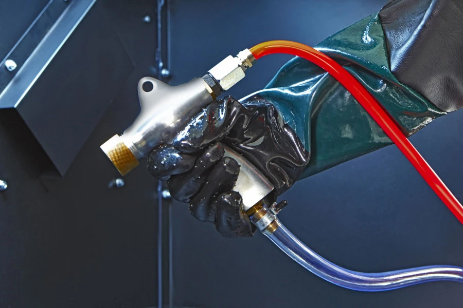 HBM SBC 990 Straalcabine Met Afzuiging - MAT ZWART 6 HBM SBC 990 Straalcabine Met Afzuiging - MAT ZWART - Afbeelding 6