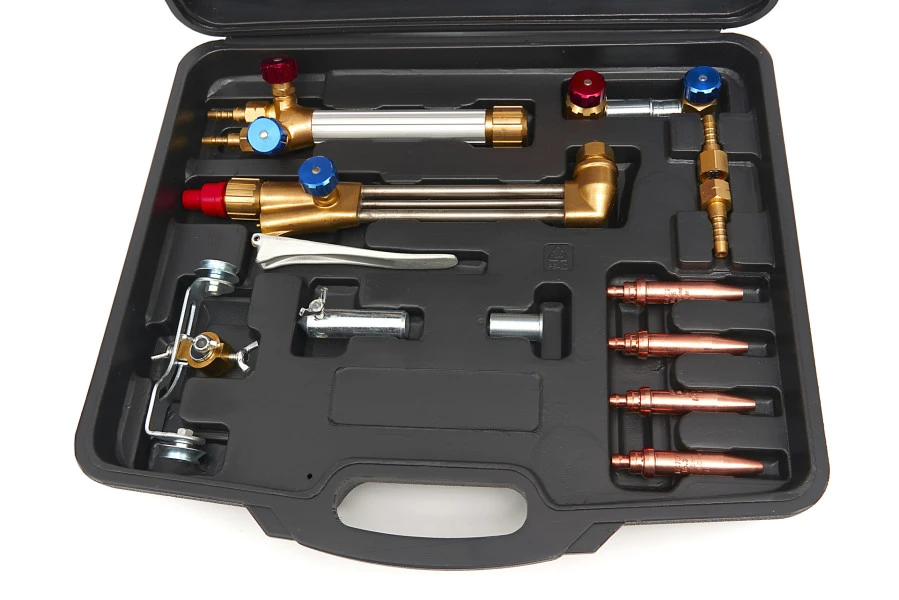 HBM Gecombineerde Lasbrander En Snijbranderset 18-delig 1 HBM Gecombineerde Lasbrander En Snijbranderset 18-delig