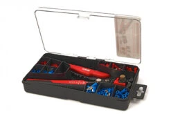 HBM 199 Delige Profi 4 In 1 Automatische Draadstriptang Met Knip En Krimpfunctie Inclusief 199 Kabelschoentjes