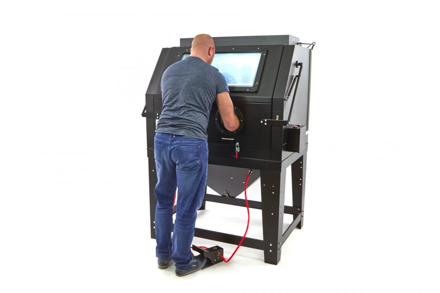 HBM SBC 990 Straalcabine Met Afzuiging - MAT ZWART 11 HBM SBC 990 Straalcabine Met Afzuiging - MAT ZWART - Afbeelding 11