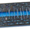 HBM 18 Delige T-Grepen INCH Maten Carbon Foam Inlay Voor Gereedschapswagen