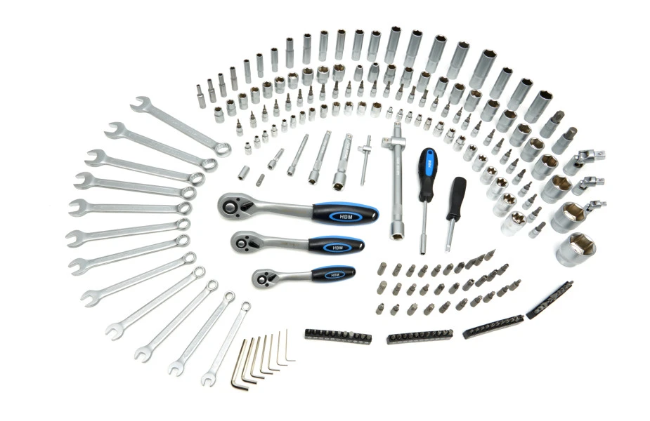 HBM 216-delige Doppenset, Metrische Maten 2 HBM 216-delige Doppenset, Metrische Maten - Afbeelding 2