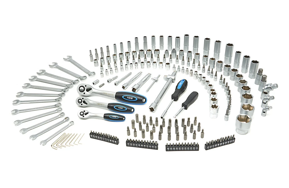 HBM 216-delige Doppenset, Metrische Maten 1 HBM 216-delige Doppenset, Metrische Maten