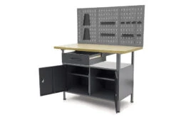 HBM Werkbank Met Deuren 120 X 60 X 145 Cm -Werkplaats Gereedschap Serie hbm 132 130.jpg 1200x600 07aaeebc88