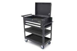 HBM 2 Laden Gereedschapswagen Met 2 Plateaus En Opbergvak - 91 Cm - Zwart -Werkplaats Gereedschap Serie hbm 184 88.jpg 1200x600 f2535ebc88