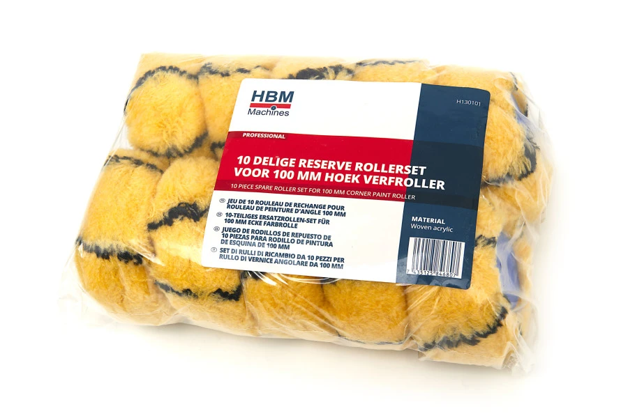 HBM 10 Delige Reserve Rollerset Voor HBM 100 Mm Hoek Verfroller 3 HBM 10 Delige Reserve Rollerset Voor HBM 100 Mm Hoek Verfroller - Afbeelding 3