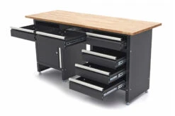 HBM 171 Cm Werkbank Met 6 Laden 1 Deur En Massief Houten Werkblad -Werkplaats Gereedschap Serie hbm 2096 7.jpg 1200x600 87224ebc88