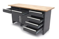 HBM 171 Cm Werkbank Met 6 Laden 2 Deuren En Massief Houten Werkblad -Werkplaats Gereedschap Serie hbm 2107 10.jpg 1200x600 d58c7ebc88