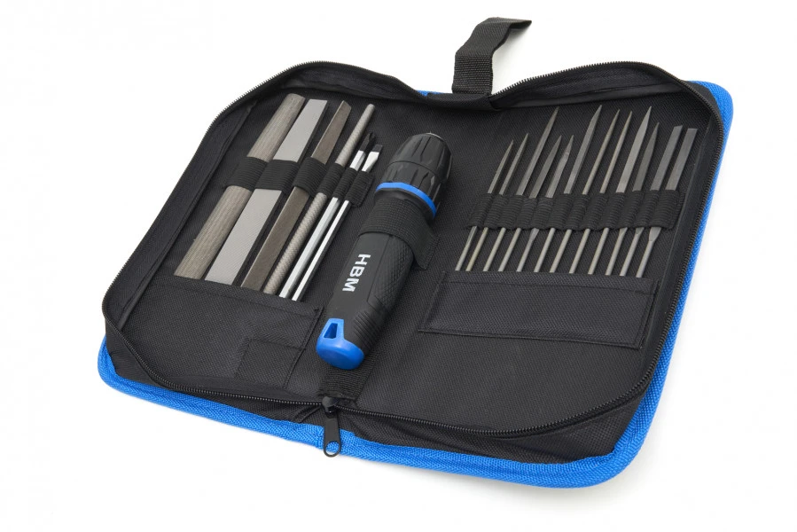 HBM 19 Delige Professionele Vijlenset Met Soft Grip Anti Slip Handvat In Stevige Opbergetui 7 HBM 19 Delige Professionele Vijlenset Met Soft Grip Anti Slip Handvat In Stevige Opbergetui - Afbeelding 7