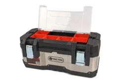 Tactix Professionele RVS Gereedschapskoffer Met Uitneembare Opbergbakjes -Werkplaats Gereedschap Serie hbm 243 37.jpg 1200x600 4136debc88