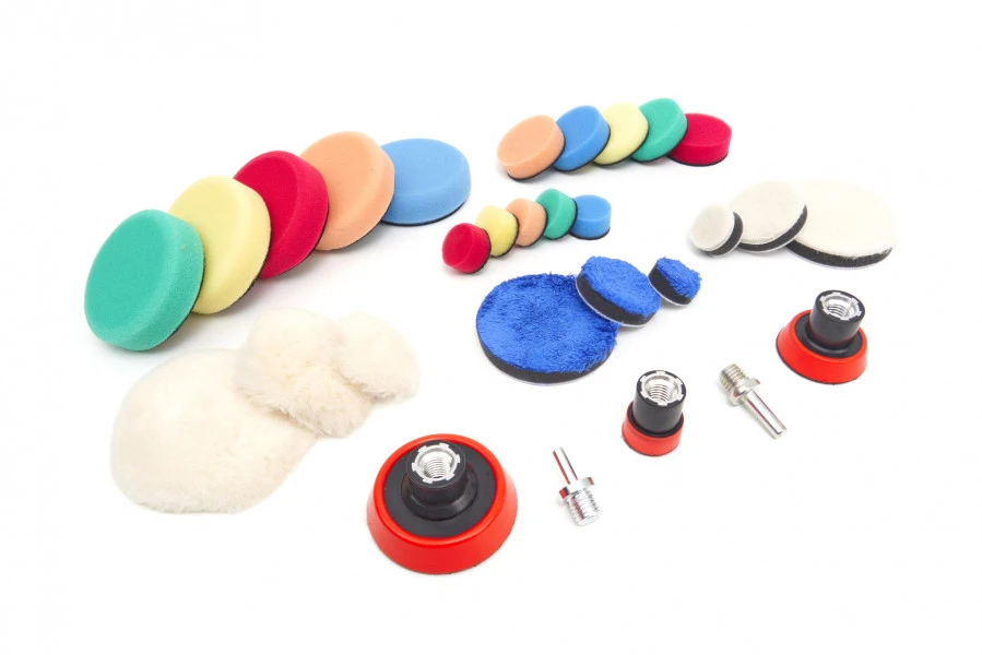 HBM 29 Delige Polijstset Met M14 En 6 Mm/ 8 Mm Opname 1 HBM 29 Delige Polijstset Met M14 En 6 Mm/ 8 Mm Opname