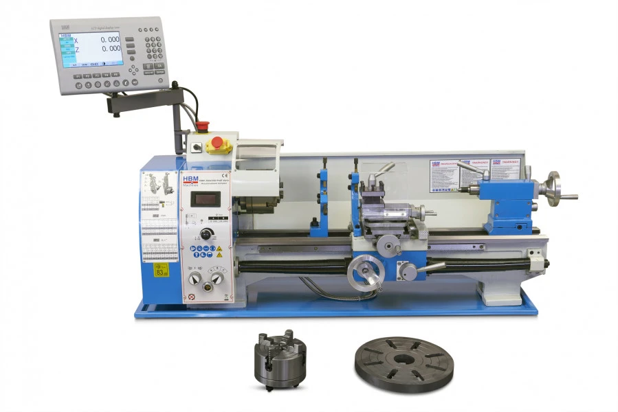 HBM 250 X 550 Profi Vario Metaaldraaibank Compleet Met 2 Assig LCD Digitaal Uitleessysteem 3 HBM 250 X 550 Profi Vario Metaaldraaibank Compleet Met 2 Assig LCD Digitaal Uitleessysteem - Afbeelding 3