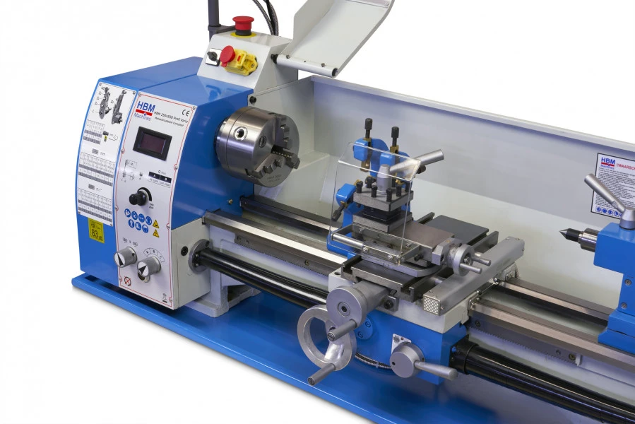 HBM 250 X 550 Profi Vario Metaaldraaibank Compleet Met 2 Assig LCD Digitaal Uitleessysteem 8 HBM 250 X 550 Profi Vario Metaaldraaibank Compleet Met 2 Assig LCD Digitaal Uitleessysteem - Afbeelding 8