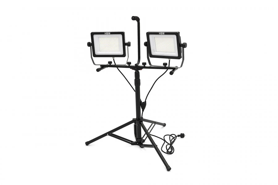 HBM Professionele Dubbele LED Bouwlamp 2 X 150 Watt – 2 X 15.000 Lumen Met Statief 3 HBM Professionele Dubbele LED Bouwlamp 2 X 150 Watt – 2 X 15.000 Lumen Met Statief - Afbeelding 3