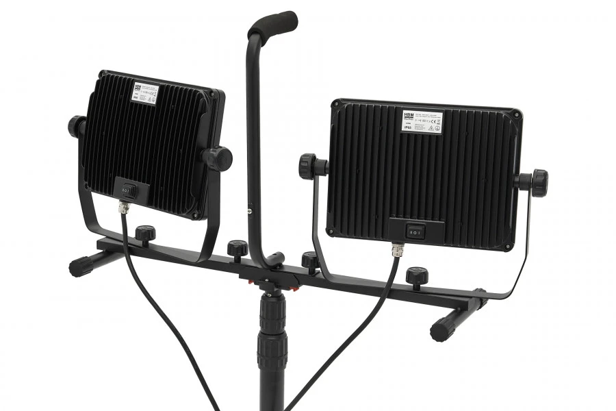 HBM Professionele Dubbele LED Bouwlamp 2 X 150 Watt – 2 X 15.000 Lumen Met Statief 5 HBM Professionele Dubbele LED Bouwlamp 2 X 150 Watt – 2 X 15.000 Lumen Met Statief - Afbeelding 5