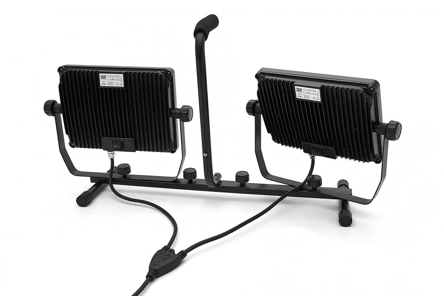 HBM Professionele Dubbele LED Bouwlamp 2 X 150 Watt – 2 X 15.000 Lumen Met Statief 7 HBM Professionele Dubbele LED Bouwlamp 2 X 150 Watt – 2 X 15.000 Lumen Met Statief - Afbeelding 7