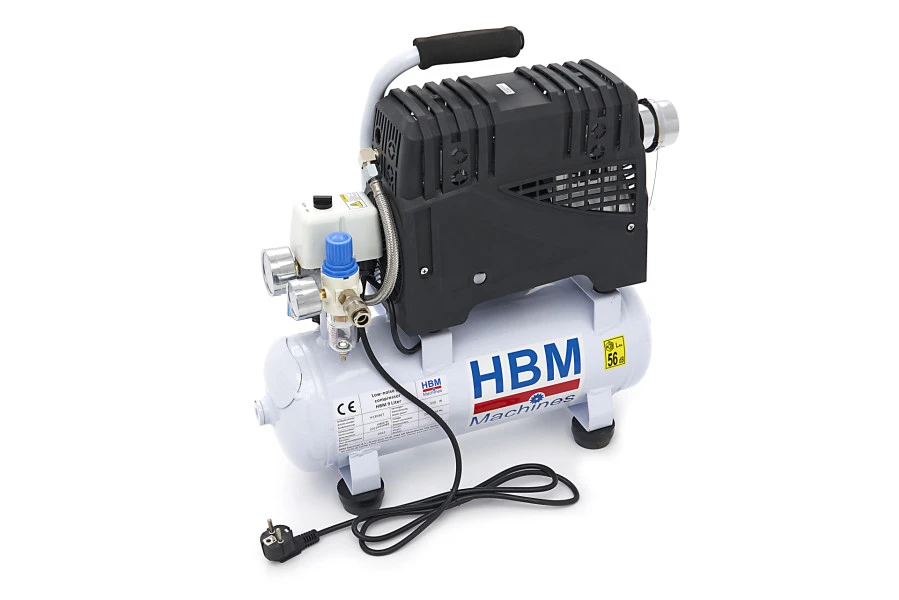HBM 9 Liter Professionele Low Noise Compressor 4 HBM 9 Liter Professionele Low Noise Compressor - Afbeelding 4