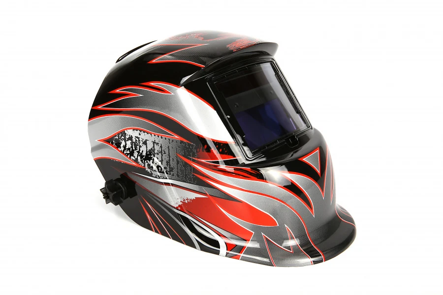 HBM Automatische Lashelm Model 13 - Rode Vlammen 2 HBM Automatische Lashelm Model 13 - Rode Vlammen - Afbeelding 2