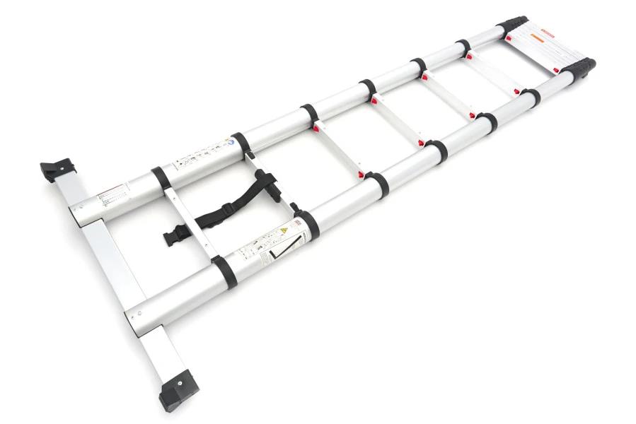 HBM Professionele Telescoopladder – Aluminium – Max. Uitschuiflengte 3.80 M 2 HBM Professionele Telescoopladder – Aluminium – Max. Uitschuiflengte 3.80 M - Afbeelding 2
