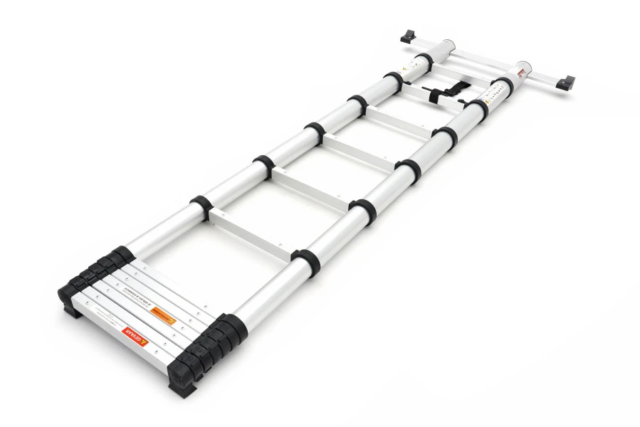 HBM Professionele Telescoopladder – Aluminium – Max. Uitschuiflengte 3.80 M 1 HBM Professionele Telescoopladder – Aluminium – Max. Uitschuiflengte 3.80 M