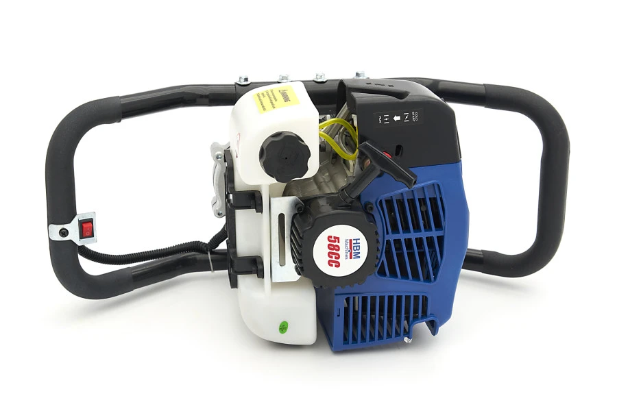 HBM 58 Cc Professionele Grondboor Met Benzine Motor - Inclusief 3 Boren 100 / 150 / 200 Mm. 8 HBM 58 Cc Professionele Grondboor Met Benzine Motor - Inclusief 3 Boren 100 / 150 / 200 Mm. - Afbeelding 8