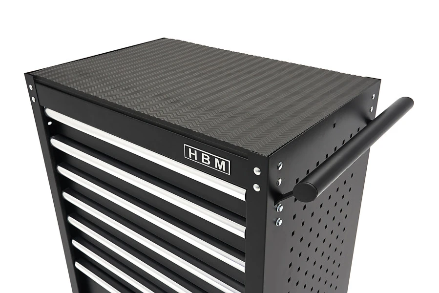 HBM Gereedschapswagen Met 7 Laden - 68 Cm - Zwart 9 HBM Gereedschapswagen Met 7 Laden - 68 Cm - Zwart - Afbeelding 9