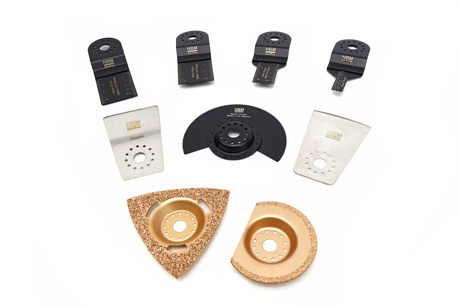 HBM 9 Delige Toebehorenset Voor Mulititool 1 HBM 9 Delige Toebehorenset Voor Mulititool