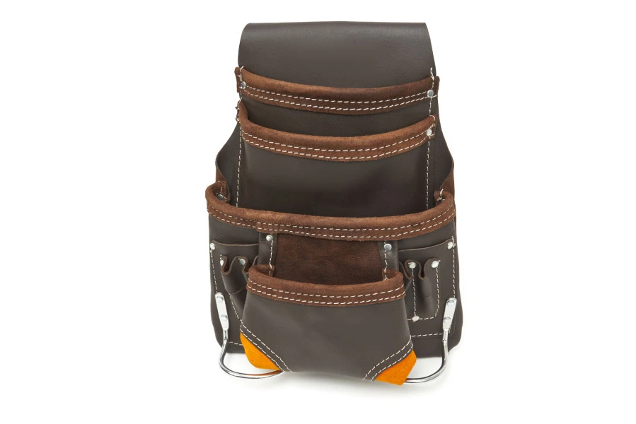 HBM Professionele Leren Gereedschapszak Met 10 Vakken 1 HBM Professionele Leren Gereedschapszak Met 10 Vakken