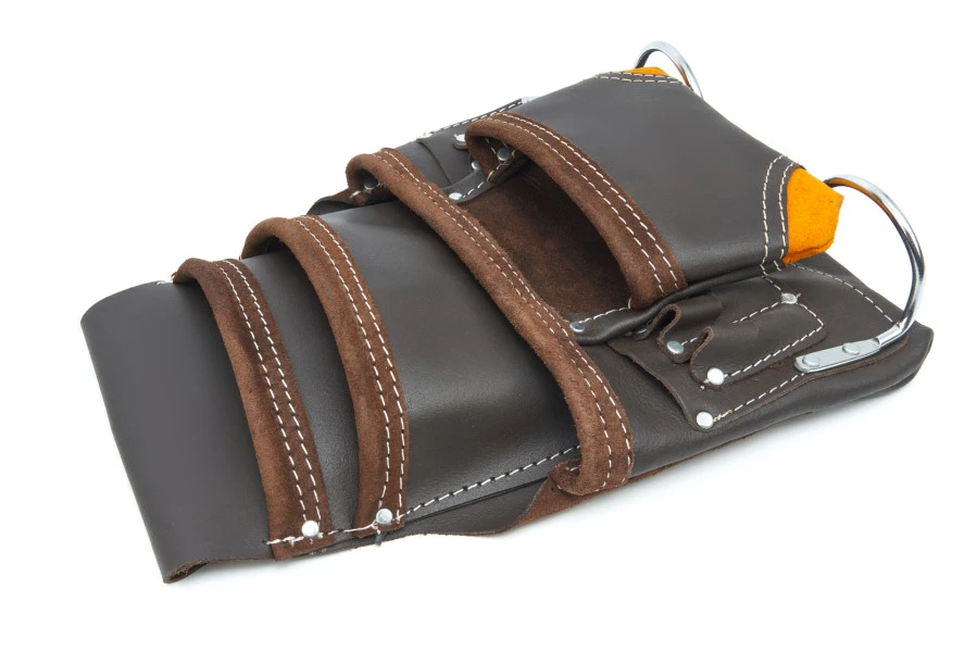 HBM Professionele Leren Gereedschapszak Met 10 Vakken 2 HBM Professionele Leren Gereedschapszak Met 10 Vakken - Afbeelding 2