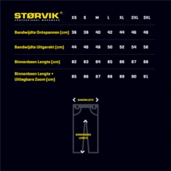 Storvik David Werkbroek Wit -Werkplaats Gereedschap Serie maattabel20david 1.png 1200x600 3b834ebc88