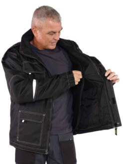 Caton Werkjas Zwart -Werkplaats Gereedschap Serie storvik werkjas parka zwart caton detail.jpg 1200x600 8cfb0ebc88