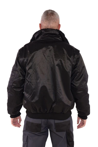 Storvik Stockholm Werkjas Pilotjack Zwart 3 Storvik Stockholm Werkjas Pilotjack Zwart - Afbeelding 3