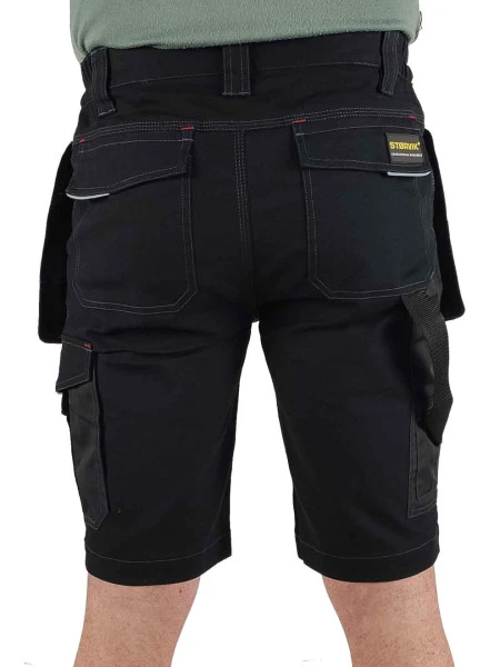 Storvik Thijs Korte Stretch Werkbroek Zwart 6 Storvik Thijs Korte Stretch Werkbroek Zwart - Afbeelding 6